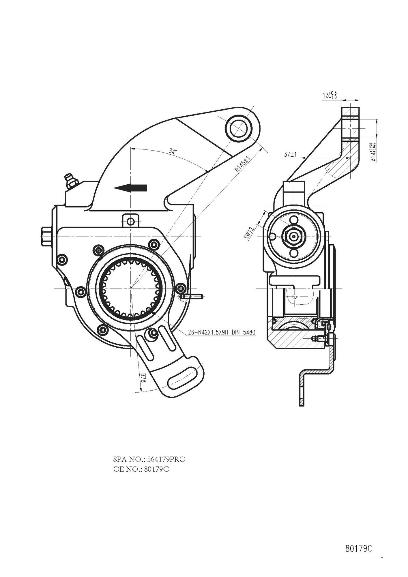 Reglaj parghie, sistem franare FO 4179 PRO FOMAR Friction